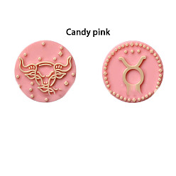 Taurus Twelve Twelve Constellations Food Grade Eco-Friendly Silicone Focal Beads, Taurus, 25mm