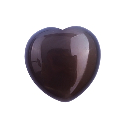 Obsidian Natural Obsidian Heart Palm Stone, Massage Tools, Pocket Stone for Energy Balancing Meditation, 30x30x15mm