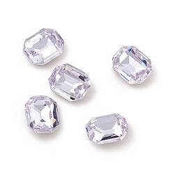 Танзания Опаловый стиль k9 кабошоны со стеклянными стразами, задние и задние, восьмиугольник прямоугольник, танзанитом, 10x8x4 мм