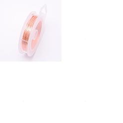 PeachPuff BENECREAT Round Copper Wire for Jewelry Making, PeachPuff, 20 Gauge, 0.8mm, about 10m/roll