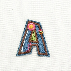 Letter A Computerized Embroidery Cloth Iron on/Sew on Patches, Costume Accessories, Appliques, Letter.A, 36x32mm