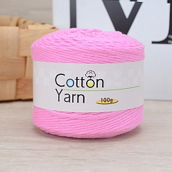 Pearl Pink Cotton Yarn, for DIY Crochet Crafts, Pearl Pink, 2.5~3mm