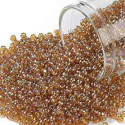(162C) Transparent AB Topaz Тохо 11/0 круглые бусины, японский бисер, (162 c) прозрачный аб топаз, 11/0, 2.2 мм, отверстие : 0.8 мм, Около 1110 шт / 10 г