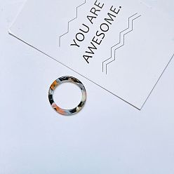 12#M Ретро акриловое кольцо с уксусом, Минималистичное модное невыцветающее прозрачное красочное кольцо на палец для девушки.