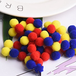 Blue DIY Doll Craft Polyester High-elastic Pom Pom Ball, RoundDecorations, Blue, 1.5cm