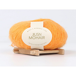 07 Orange Nine-color bird mohair handmade diy crochet baby line fine wool group scarf hat sweater line