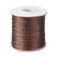 Camel Waxed Polyester Cord, Bead Cord, Camel, 1.5mm, about 169.51~174.98 Yards(155~160m)/Roll