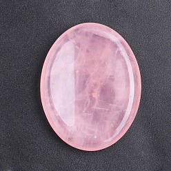 Розовый Кварц Натуральный розовый кварцевый массажный камень, камень беспокойства большой палец, карманные пальмовые камни, для отдыха, боли, овальные, 45x35x8 мм