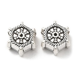 Antique Silver Tibetan Style Alloy European Beads, Large Hole Beads, Helm, Antique Silver, 12x10.5x7mm, Hole: 4.8mm