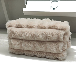 Фора Прямоугольный полиэстеровый плюшевый чехол для ручки, ящики для хранения канцелярских принадлежностей для ручек, карандаши, оранжевые, 180x100x100 мм