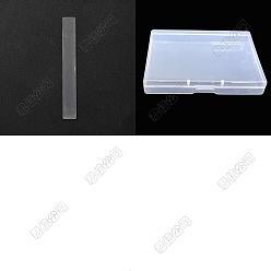 Прозрачный 200 шт. прозрачных акриловых листов, прямоугольные, прозрачные, 50x6.5x1 мм