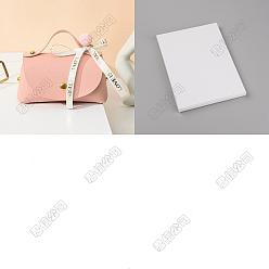 Pink 12шт. пакетики из искусственной кожи в форме сумочки для свадебных конфет и подарков, с полиэстерными лентами и металлическими гвоздиками, золотые, розовые, 12x7x6 см