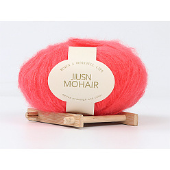 09 water red Nine-color bird mohair handmade diy crochet baby line fine wool group scarf hat sweater line