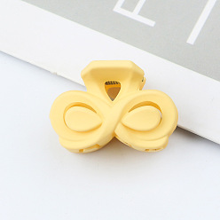 TCB-146-New Product Yellow Butterfly Hair Clip for Women, Minimalist Claw Clip for High Ponytail and Updo Hairstyles