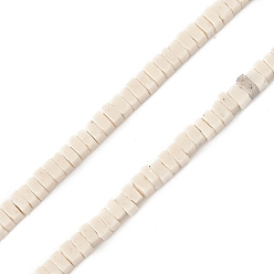 Желтая Старая Ткань  Нити бусин из искусственного камня лавы ручной работы, квадратный, яркие глазированный фарфор, старое кружево, 2.5x2.5x1.5 мм, отверстие : 0.8 мм, около 243~250 шт / нитка, 14.96~15.04'' (38~38.2 см)