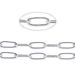 Нержавеющая Сталь Цвет 304 цепи из нержавеющей стали, пайки, с катушкой, цвет нержавеющей стали, 4.8x2.5x0.5 мм