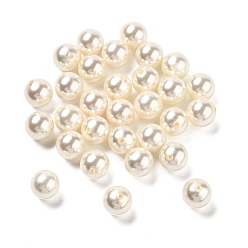 (404) Непрозрачное AB Кислое яблоко Оболочка жемчуг, половина пробурено бисера, полированный, круглые, цветочный белый, 12 мм, отверстие : 1.5 мм