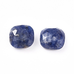 Sodalite Natural Sodalite Cabochons, Faceted, Square, 11x11x4.5mm