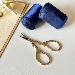 Морской Синий Полиэфирная лента, лентой из органзы, аксессуары для одежды, Marine Blue, 1-5/8 дюйм (40 мм), около 5.47 ярдов (5 м) / рулон