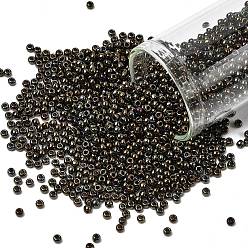 (83) Metallic Iris Brown Тохо 6/0 круглые бусины, японский бисер, (83) металлический ирис коричневый, 4 мм, отверстие : 1.5 мм, Около 168 шт / 10 г