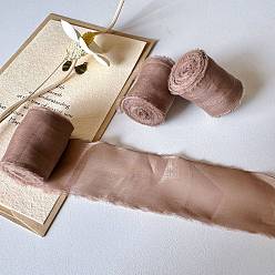 Розово-Коричневый Полиэфирная лента, лентой из органзы, аксессуары для одежды, розово-коричневый, 1-5/8 дюйм (40 мм), около 5.47 ярдов (5 м) / рулон