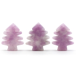 Lilac Jade Natural Lilac Jade Home Diaplay Decorations, Christmas Tree, 40~42x32~35x5~8mm