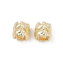 Настоящее золото 14K Spacer бисер латунные, клевер, реальный 14 k позолоченный, 5x5 мм, отверстие : 3 мм
