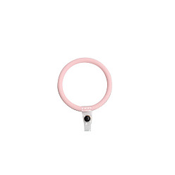 Pink Portable Mobile Phone Shell Anti-Lost Pendant Ring, Silicone Bands, Pink, 9x7.5x0.72cm