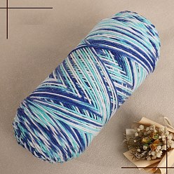 Cyan 5-Ply Milk Cotton Knitting Acrylic Fiber Yarn, for Weaving, Knitting & Crochet, Cyan, 2.5mm