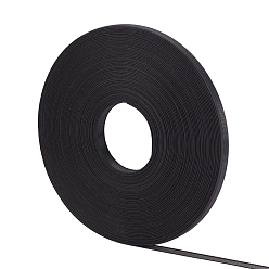 Black Polyester & Plastic Boning Sewing Wedding Dress Fabric, DIY Sewing Supplies Accessories, Black, 12mm, about 50yards/roll(45.72m/roll)