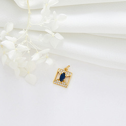 H-8629 Wind necklace pendant crystal zircon star moon love high-end diy accessories