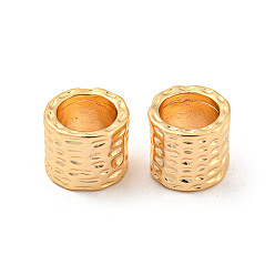 Real 18K Gold Plated Brass Beads, Large Hole Beads, Column, Real 18K Gold Plated, 13.5x12mm, Hole: 10mm