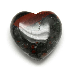 Bloodstone Natural Bloodstone Healing Stones, Heart Love Stones, Pocket Palm Stones for Reiki Balancing, 29~30x30~31x12~15mm