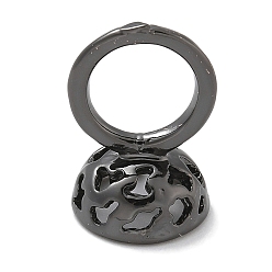 Черный Цвет Металла Стойки покрытие латунь подвесные поручительств, долговечный, без свинца и без кадмия, металлический черный , 17.5x11 мм, отверстие : 8.5 мм, Внутренние размеры: 9.5 mm