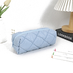 Светло-Голубой Прямоугольный полиэстеровый чехол для ручки, ящики для хранения канцелярских принадлежностей для ручек, карандаши, Небесно-голубой, 200x70x70 мм