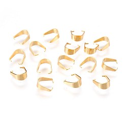 Настоящее золото 18K 304 из нержавеющей стали оснастки на поруки, для подвесного решений, золотые, 7x6.5x3 мм, штифты : 0.5 мм