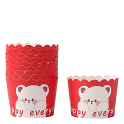 Red Cupcake Paper Baking Cups, Greaseproof Muffin Liners Holders Baking Wrappers, Red, 70x55mm, about 50pcs/set