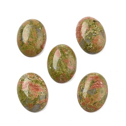 Унакит Природные кабошонов Unakite, овальные, 18x13x5~5.5 мм