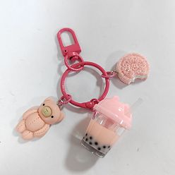 Малиновый Подвеска из смолы в виде чашки для чая с молоком, С результатами сплава и железа, малиновый, 87 мм, Кулон : 25~30 мм