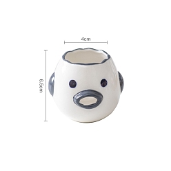 Серый Фарфоровый сепаратор для яичных белков и желтков, инструмент для выпечки, цыпленок, серые, 40x65 мм