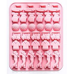 Pink 2шт. силиконовые формы для гольфа, розовые, 20.2x15.7x1.2 см