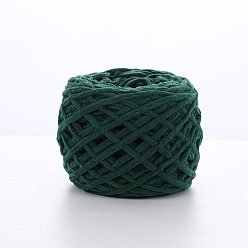 Dark Slate Gray Soft Crocheting Polyester Yarn, Thick Knitting Yarn for Scarf, Bag, Cushion Making, Dark Slate Gray, 6mm