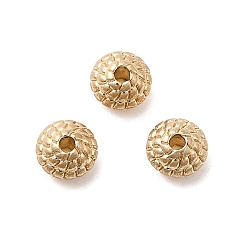 Матовый Золотой Цвет Разделительные бусины из сплава, рондель, без кадмия, без никеля и без свинца, долговечный, матовый золотой цвет, 7x4.5 мм, отверстие : 1.5 мм