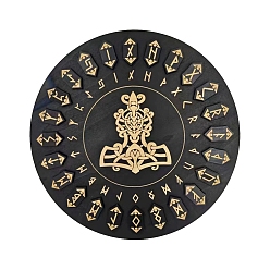 Другие Деревянная маятниковая доска, деревянная гадальная доска для биолокации, для колдовства принадлежности для викканского алтаря, плоско-круглые, 250x10 мм