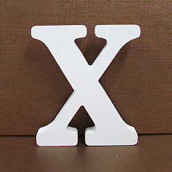 Letter X Letter Wooden Ornaments, for Home Wedding Decoration Shooting Props, Letter.X, 100x100x15mm