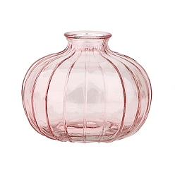 Lavender Blush Glass Vases, Flower Vase Home Decorations, Pumpkin, Lavender Blush, 105x80mm