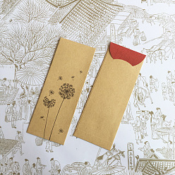 Flower Paper Envelopes, for Stationery Paper, Invitation, Greeting Card, Gift Bookmark Package, Dandelion Pattern