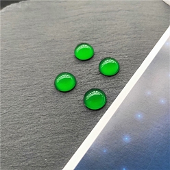 Lime Green Resin Imitation Cat Eye Craft Eyes Cabochons, for DIY Doll Toys Puppet Plush Animal Making, Half Round, Lime Green, 6mm