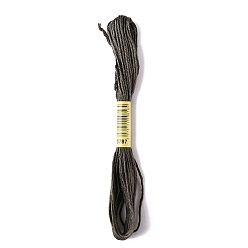Dark Slate Gray Polyester Embroidery Threads for Cross Stitch, Embroidery Floss, Dark Slate Gray, 0.15mm, about 8.75 Yards(8m)/Skein