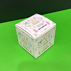 Овца Рамадан квадратная картонная коробка конфет, подарочный футляр для конфет, овца, 6.5x6.5x6.5 см